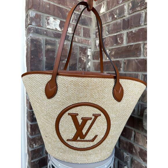 Louis Vuitton Handbags - Louis Vuitton Saint Jacques NM Handbag Raffia and Leather 54429